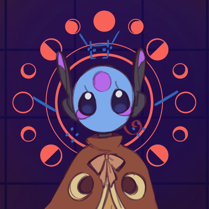 looks to the moon (rain world) drawn by luna/moon_(egguca)
