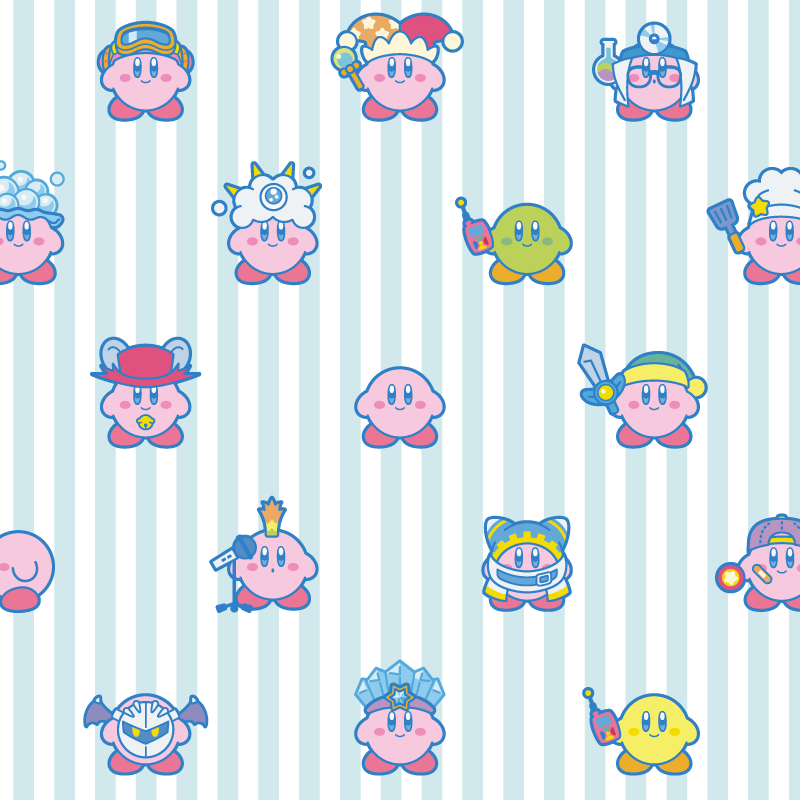 kirby, meta knight, magolor, sword kirby, kracko, and 8 more (kirby and 2 more)