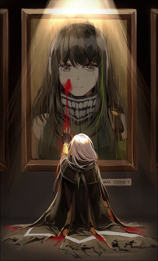 m4a1 and m16a1 (girls' frontline) drawn by silence_girl