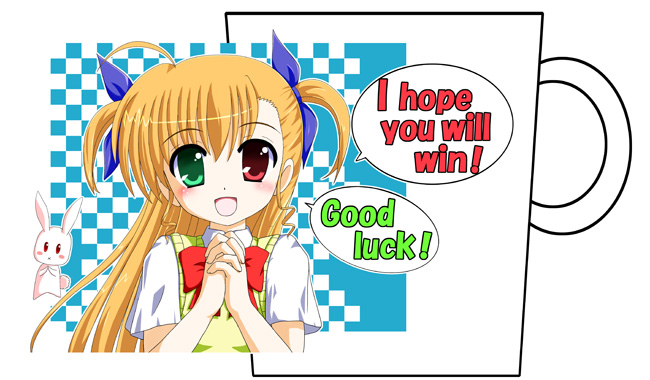 vivio and sacred heart (lyrical nanoha and 1 more) drawn by flipper