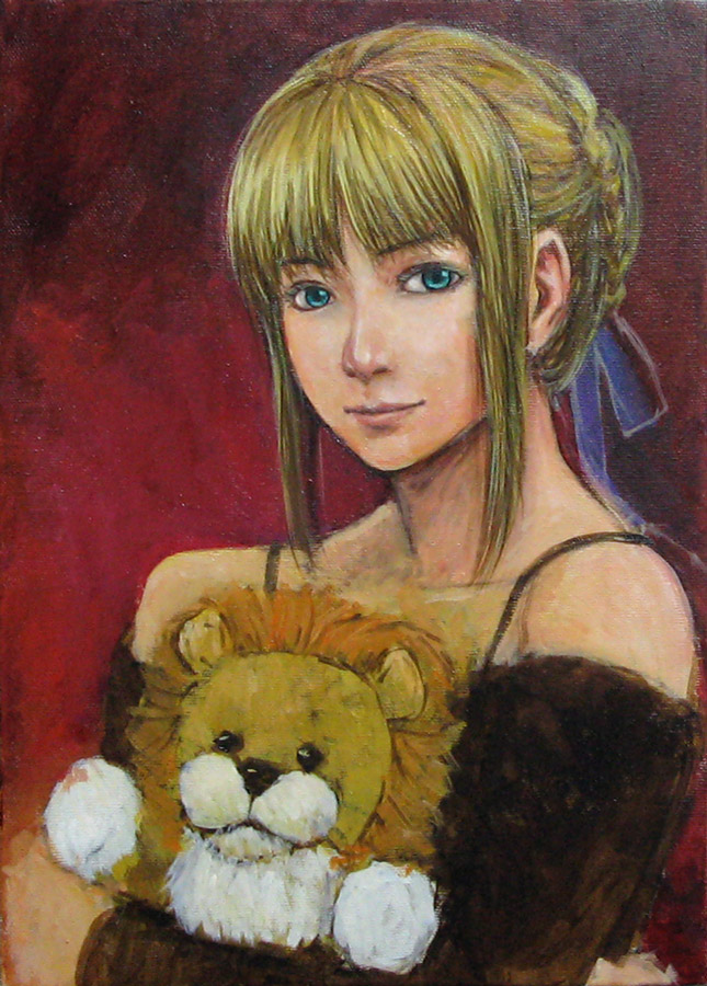 artoria pendragon, saber, and pon de lion (fate and 2 more) drawn by tafuto