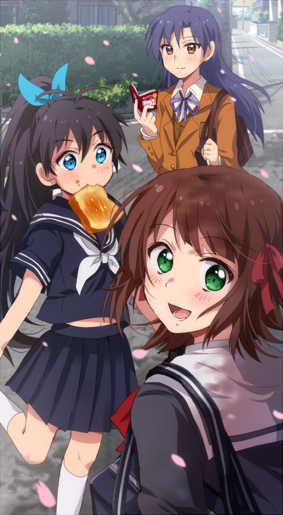 kisaragi chihaya, amami haruka, and ganaha hibiki (idolmaster) drawn by hiiringu
