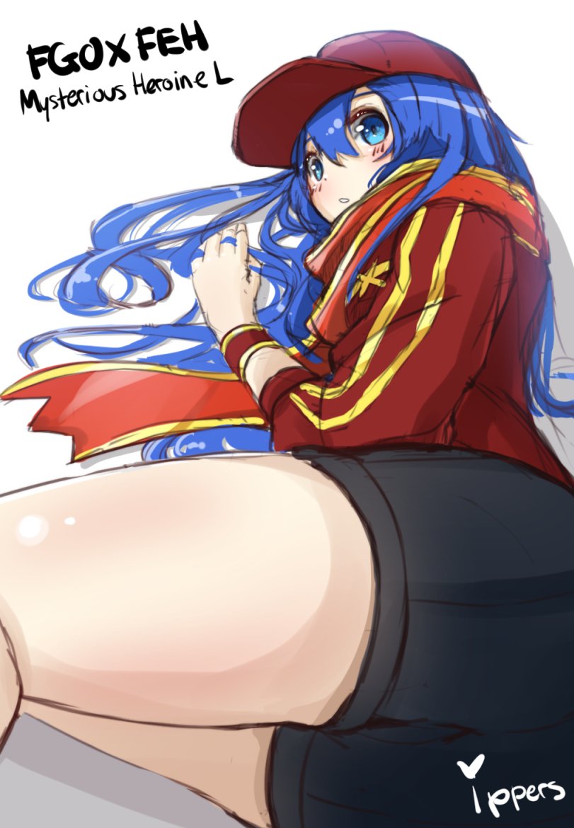 artoria pendragon, mysterious heroine x, and lilina (fate and 3 more) drawn by ippers