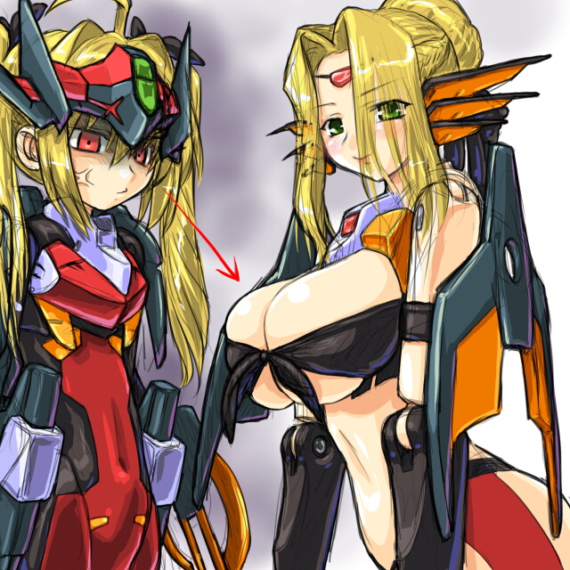 eukrante and ianeira (busou shinki) drawn by dd_(ijigendd)