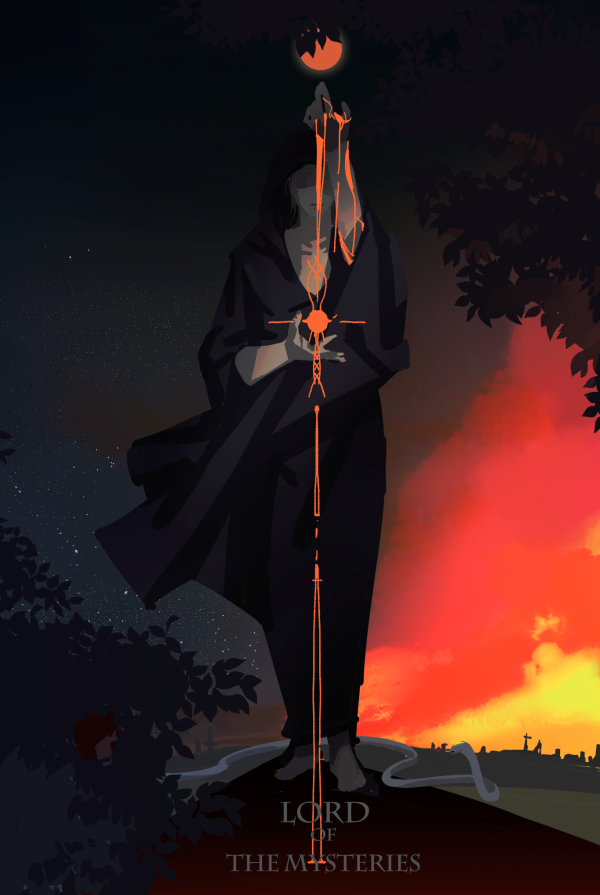 adam and ancient sun god (lord of the mysteries) drawn by dith_ytk