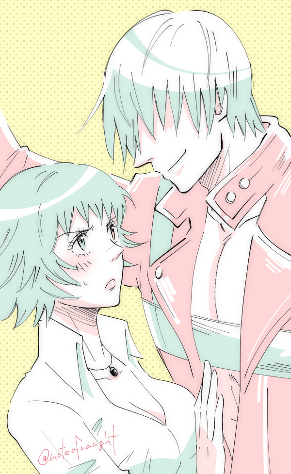 dante and lady (devil may cry and 1 more) drawn by allie_(united_f)