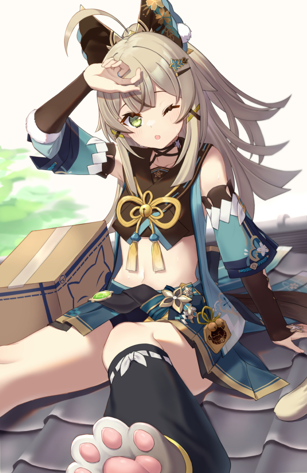 kirara (genshin impact) drawn by shikinagi