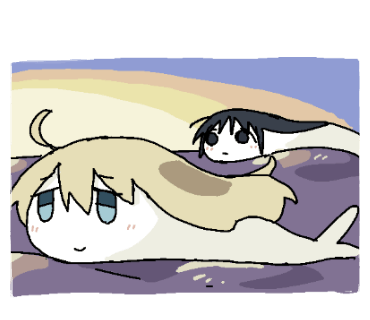 chito and yuuri (shoujo shuumatsu ryokou) drawn by tsukumizu_yuu
