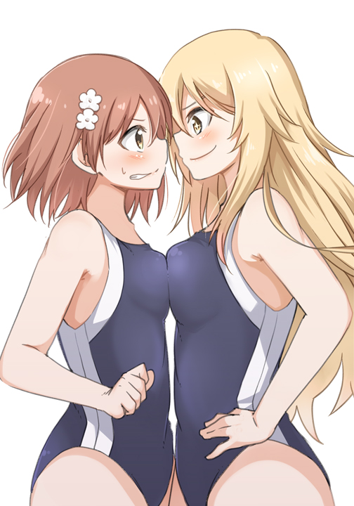 misaka mikoto and shokuhou misaki (toaru majutsu no index and 1 more) drawn by mukunoki_nanatsu
