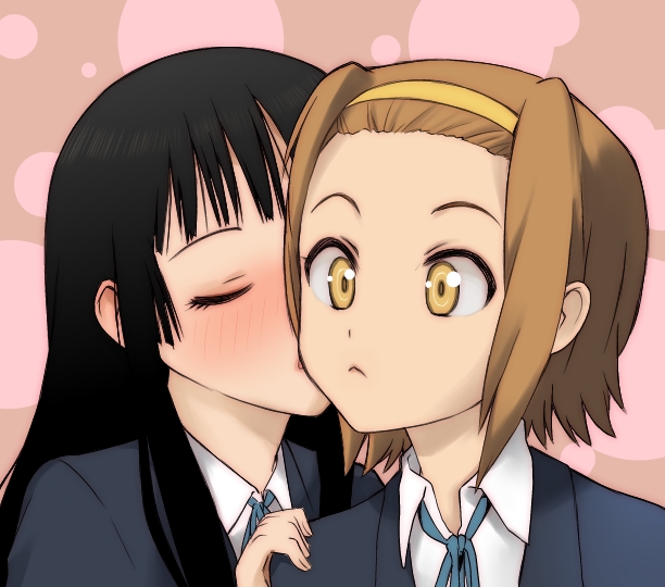 akiyama mio and tainaka ritsu (k-on!) drawn by kikumaru_bunta