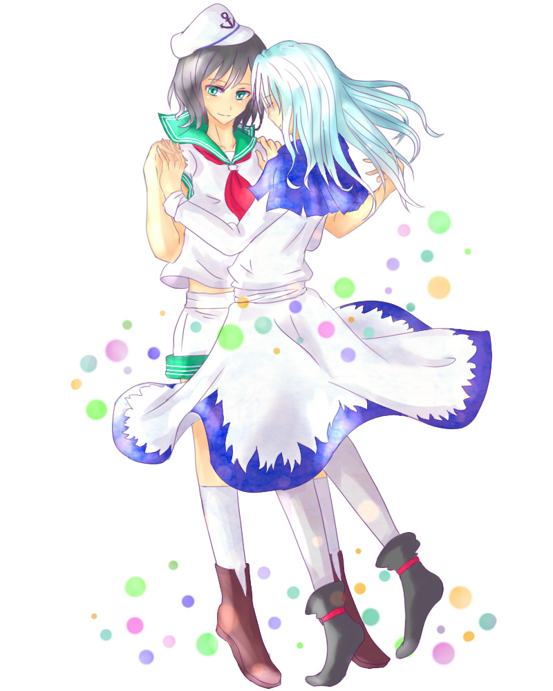 murasa minamitsu and kumoi ichirin (touhou) drawn by chekitaro
