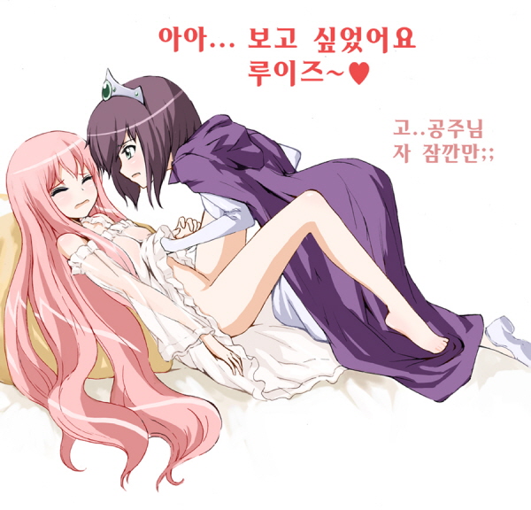 louise francoise le blanc de la valliere and henrietta de tristain (zero no tsukaima)