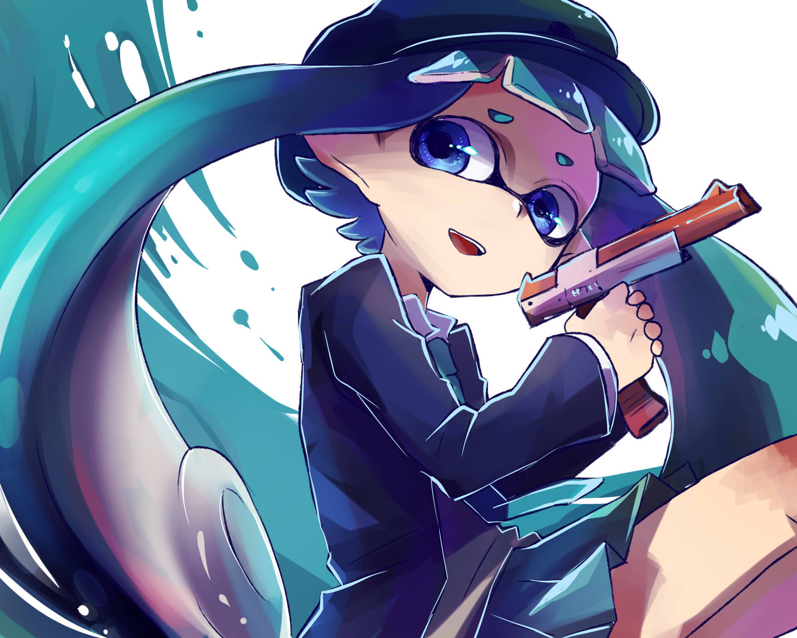 cuate anime splatoon a humanoide with tentacles alien | Stable Diffusion |  OpenArt