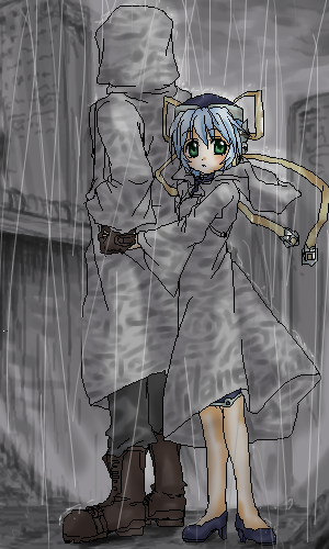 hoshino yumemi and junker (planetarian) drawn by shishido_katsura