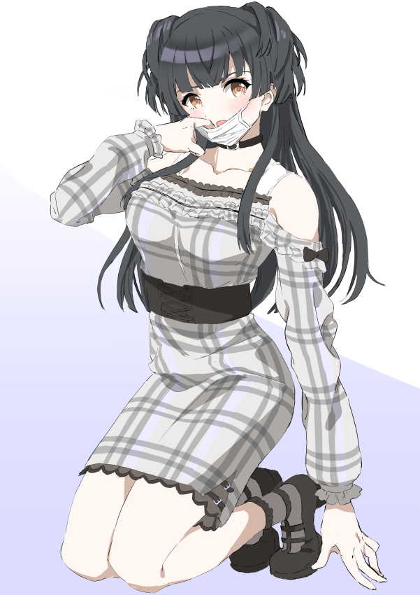 mayuzumi fuyuko (idolmaster and 1 more) drawn by nikujiru_(nickjr)