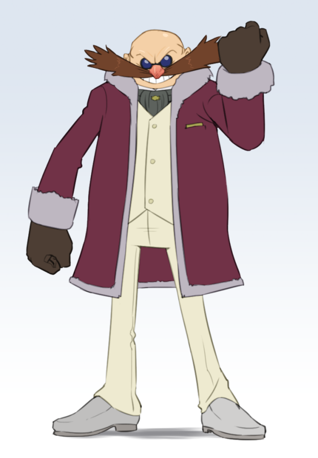 dr. eggman and mishima heihachi (sonic and 2 more) drawn by joeadok