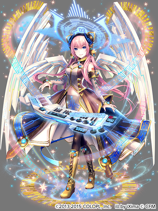 megurine luka (vocaloid and 1 more) drawn by ixima