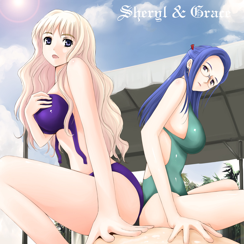 sheryl nome and grace o'connor (macross and 1 more) drawn by niwatori_kokezou