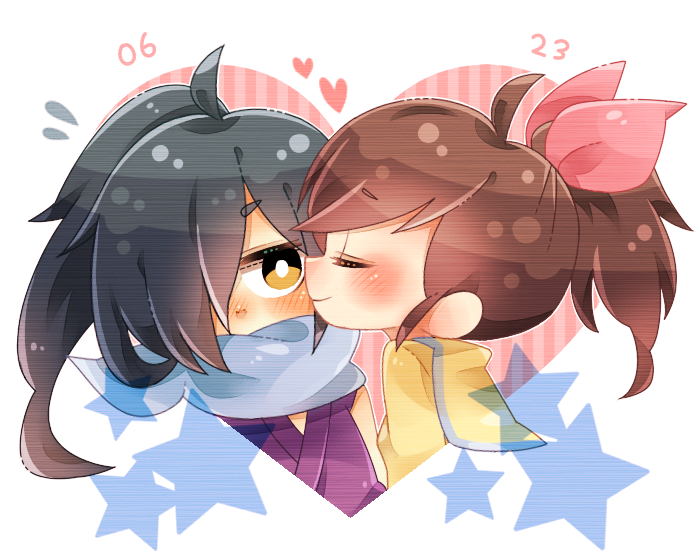 kodama fumika and orochi (youkai watch) drawn by nyaco