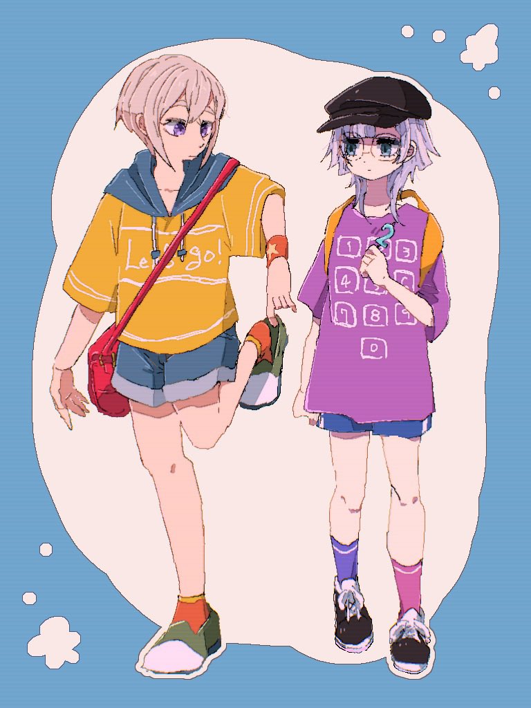 sutou iku and hifumi suu (kimi no koto ga dai dai dai dai daisuki na 100-nin no kanojo) drawn by nanoka_7no