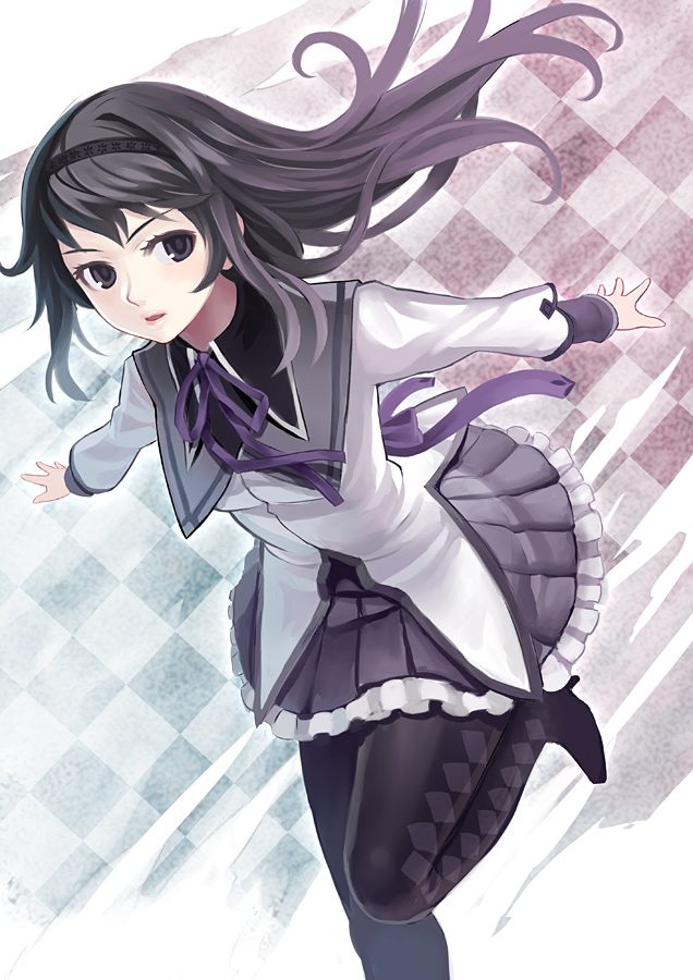 akemi homura (mahou shoujo madoka magica) drawn by k+