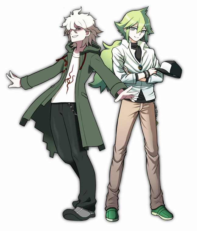 komaeda nagito and n (pokemon and 3 more) drawn by chiharudaaaaaaa