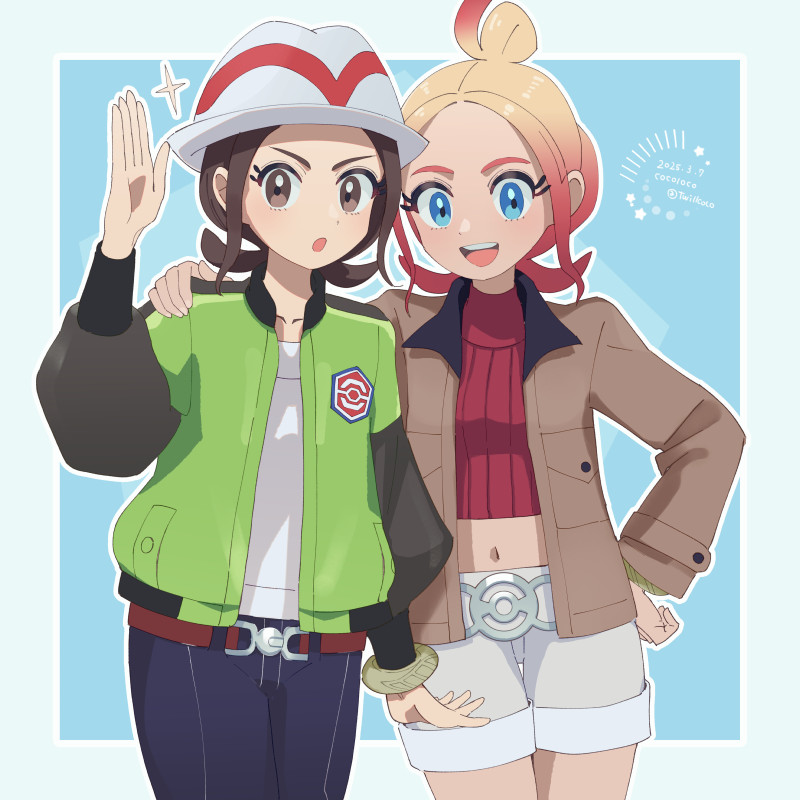 taunie and harmony (pokemon and 1 more) drawn by cocoloco