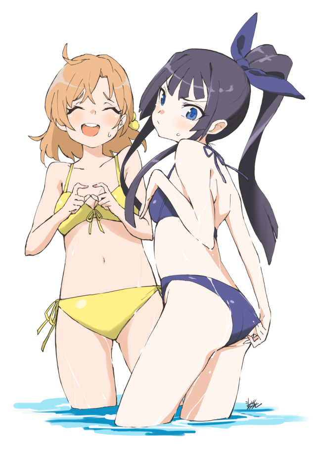 mogami shizuka and yabuki kana (idolmaster and 2 more) drawn by mitogawawataru