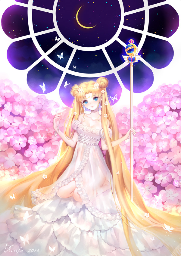 tsukino usagi and princess serenity (bishoujo senshi sailor moon and 1 more) drawn by ririfa
