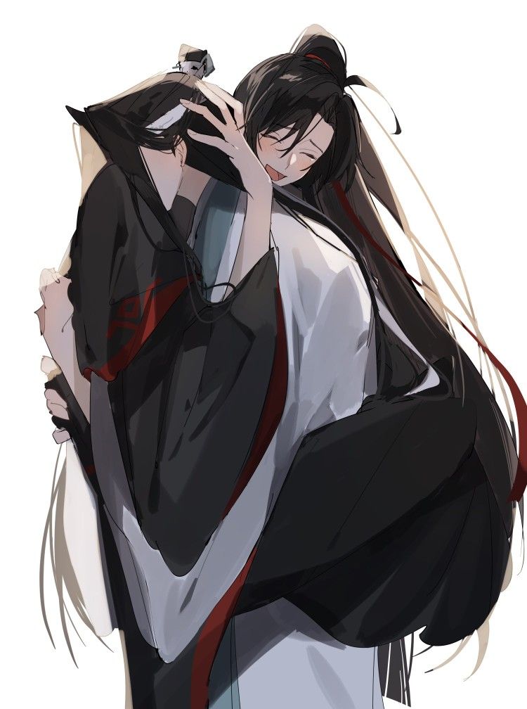 wei wuxian and lan wangji (modao zushi) drawn by manjuyawaraka