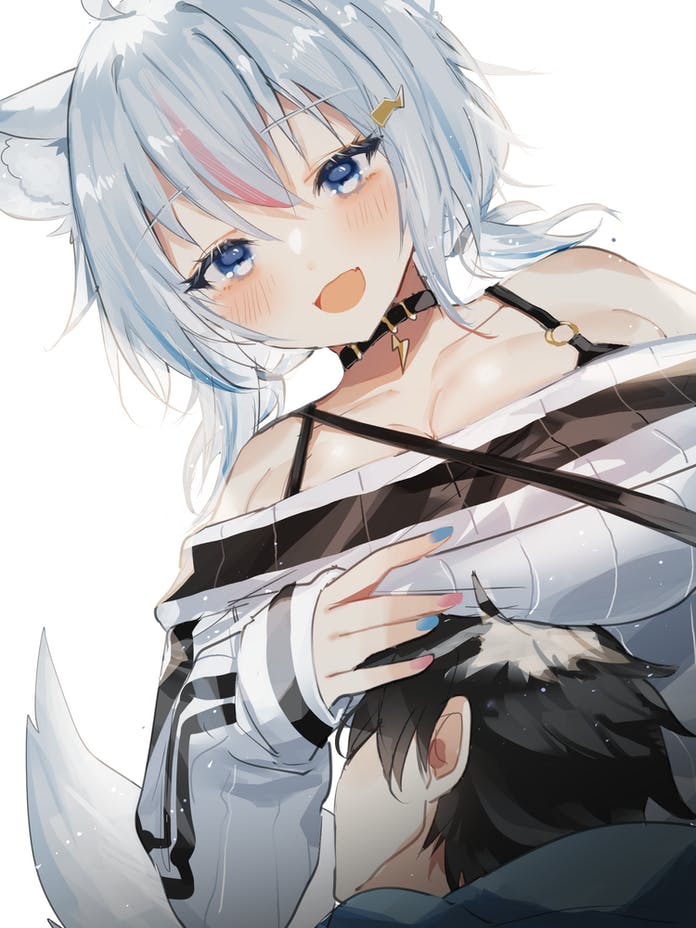shirosaki mato (kitsune cafe) drawn by sorani_(kaeru0768)
