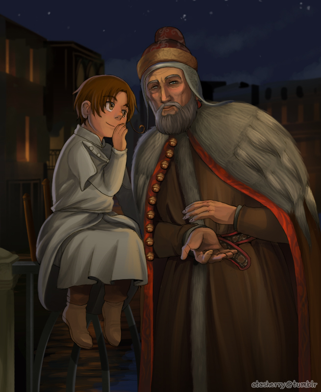 northern italy and enrico dandolo (axis powers hetalia and 2 more) drawn by sherry_lai