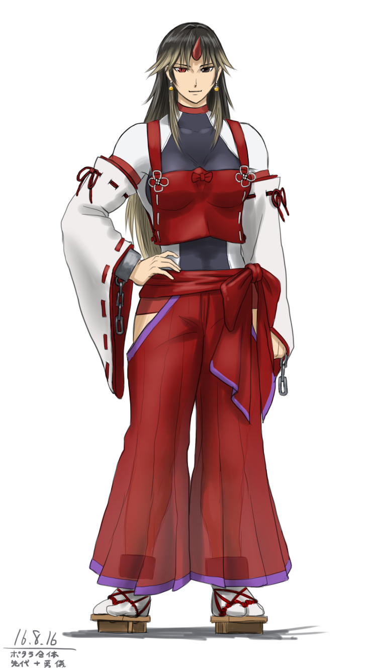 hoshiguma yuugi and sendai hakurei no miko (original and 4 more) drawn by taikyoku_tsurugi