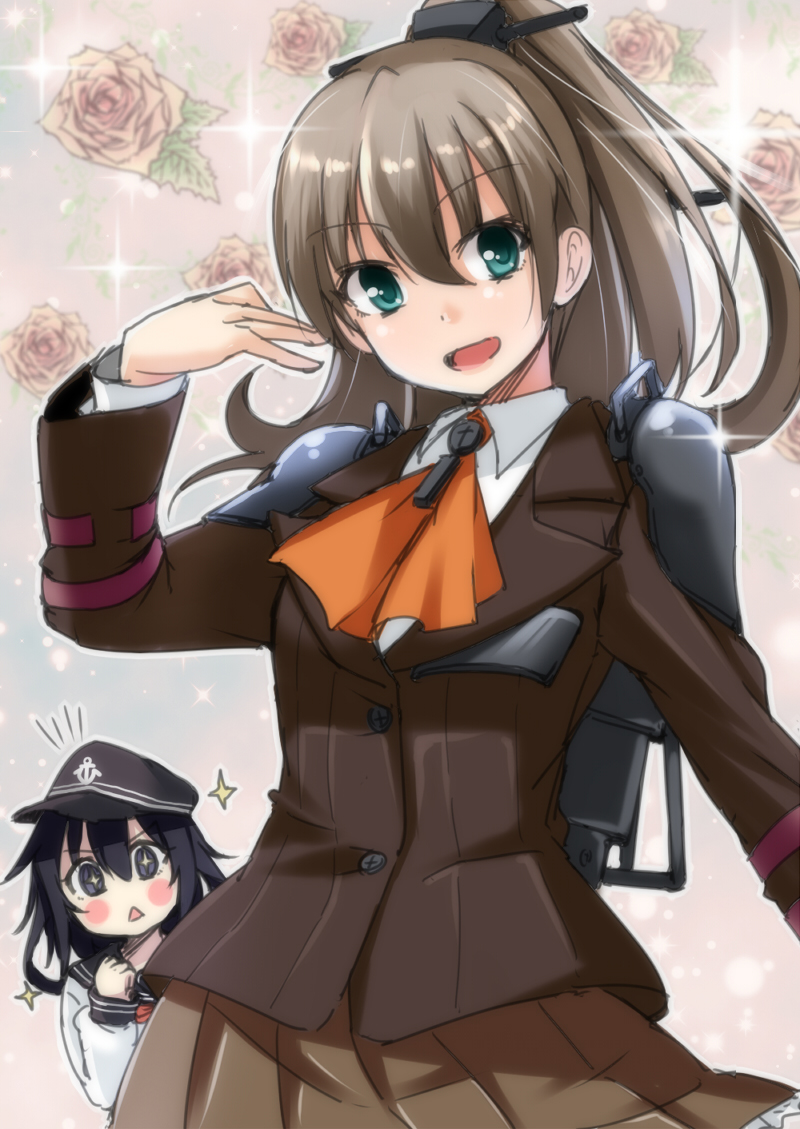 akatsuki and kumano (kantai collection) drawn by yunodon_(sugar_maple)