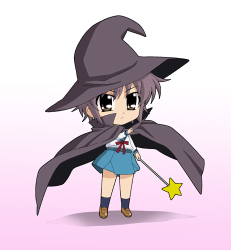 nagato yuki (suzumiya haruhi no yuuutsu) drawn by isse