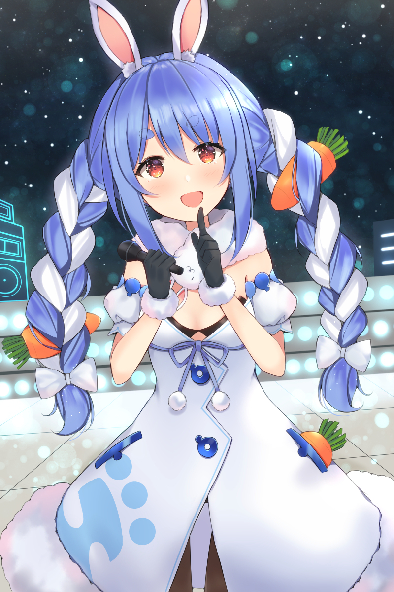 usada pekora and don-chan (hololive) drawn by mi_taro333