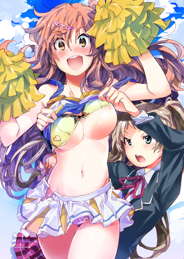 nibutani shinka and dekomori sanae (chuunibyou demo koi ga shitai!) drawn by souji_hougu
