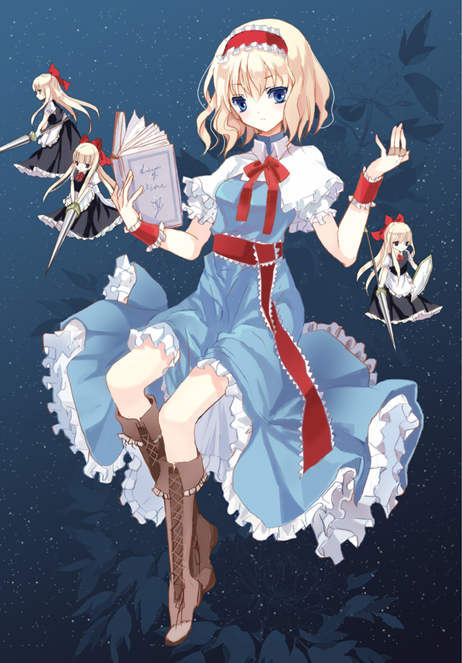 alice margatroid and shanghai doll (touhou) drawn by cierra_(ra-bit)
