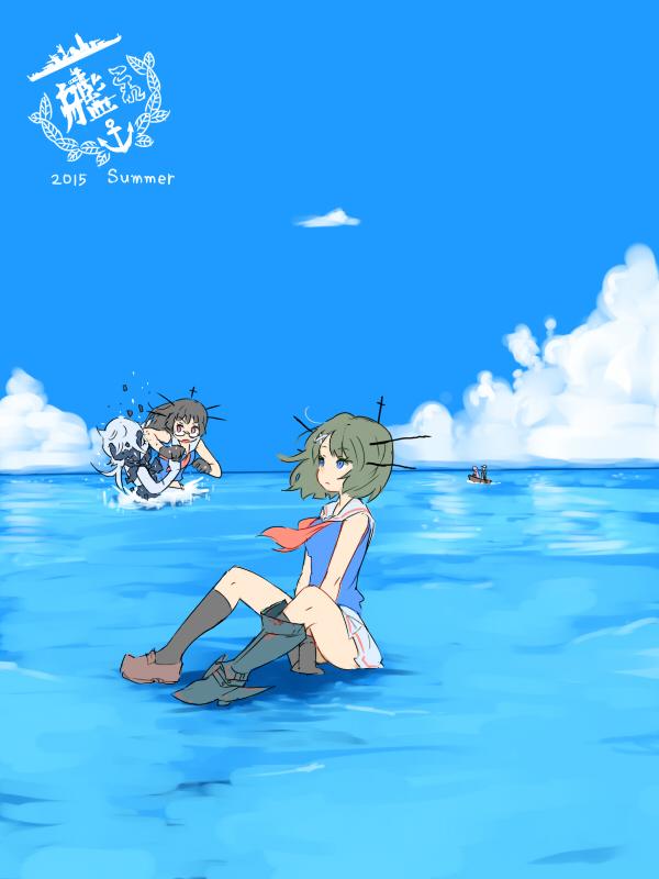 maya, choukai, and ne-class heavy cruiser (kantai collection) drawn by jibakurei_(elite_unchi)