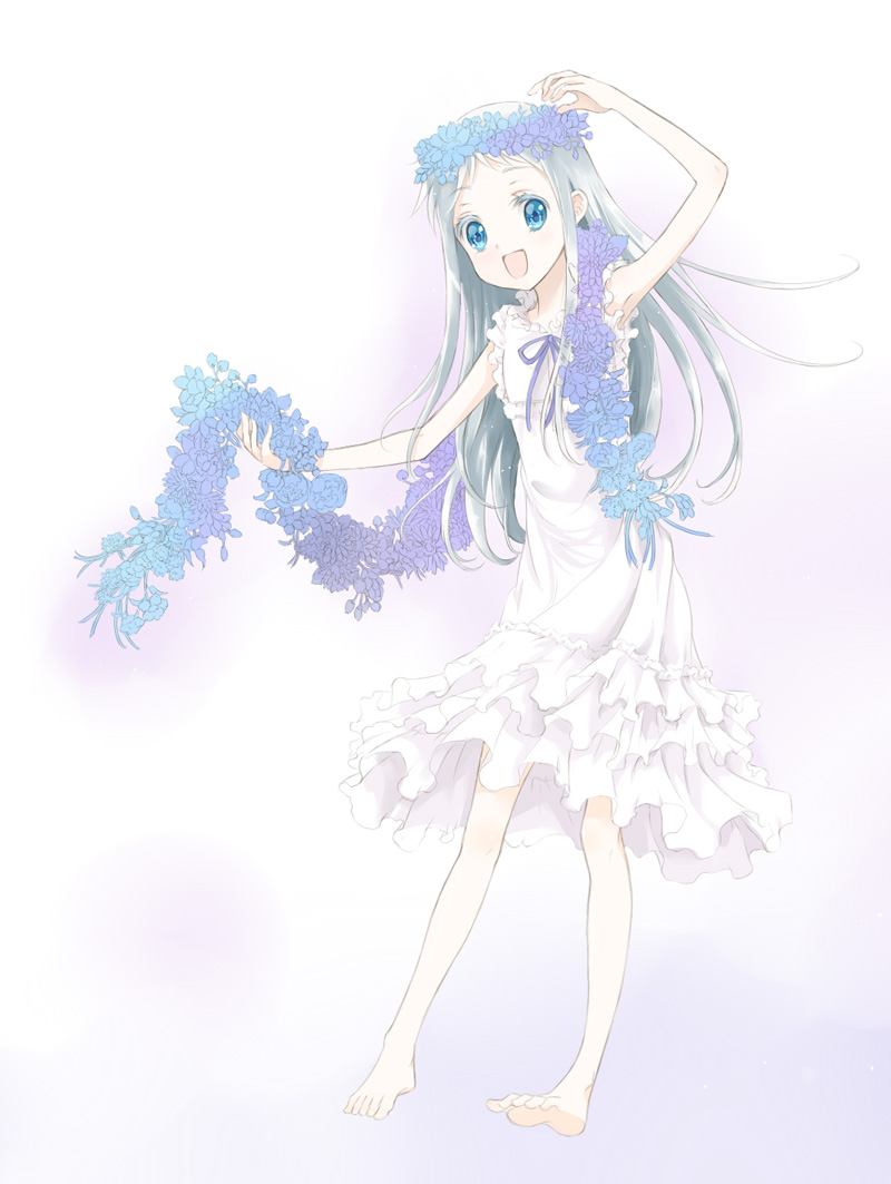 honma meiko (ano hi mita hana no namae wo bokutachi wa mada shiranai.) drawn by mari_(little_crown)