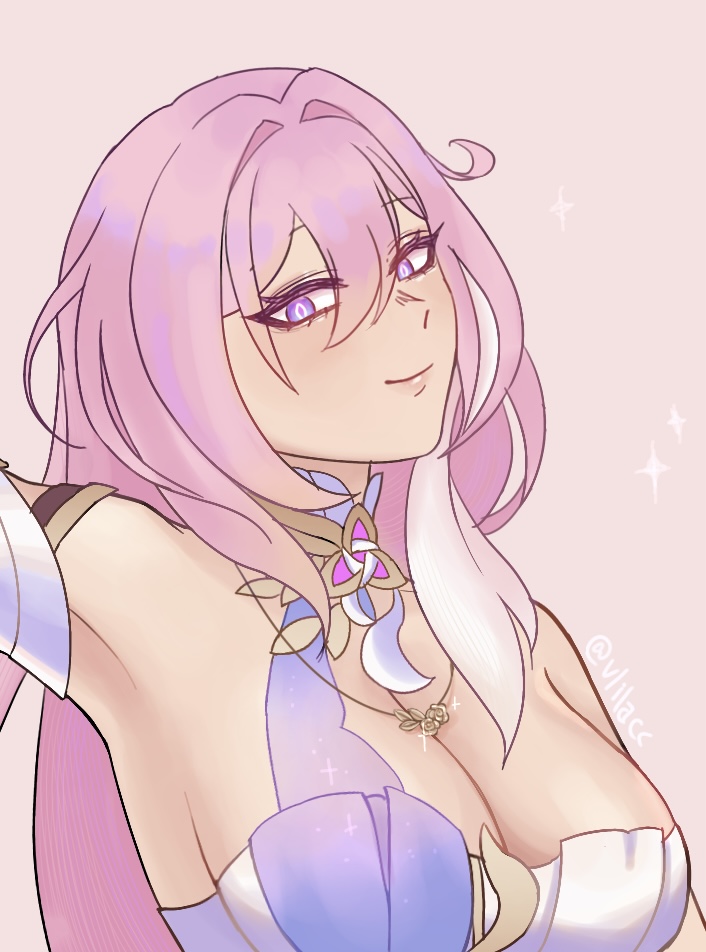 elysia (honkai and 1 more) drawn by vlilacc