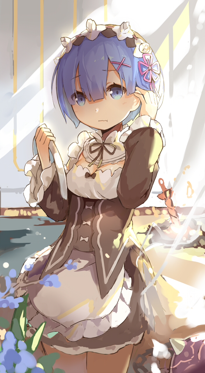 rem (re:zero kara hajimeru isekai seikatsu and 2 more) drawn by lino-lin