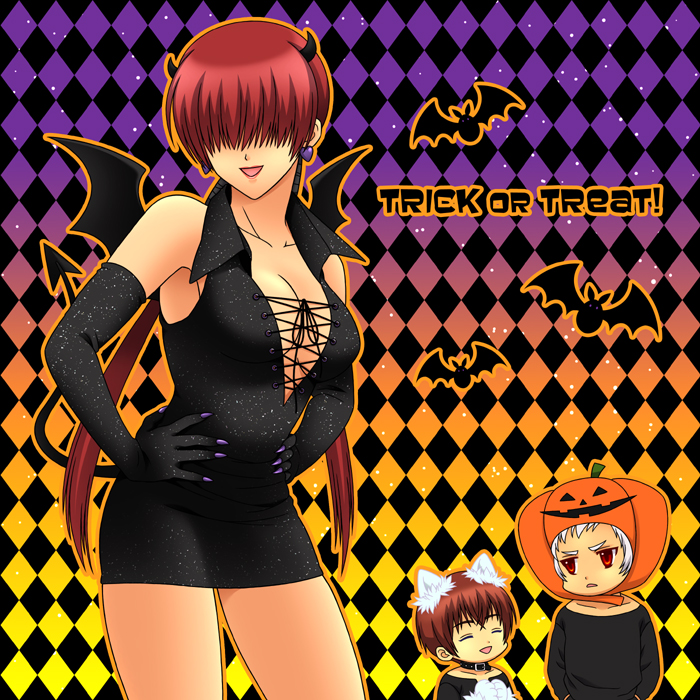 shermie, chris, and nanakase yashiro (the king of fighters) drawn by pluco