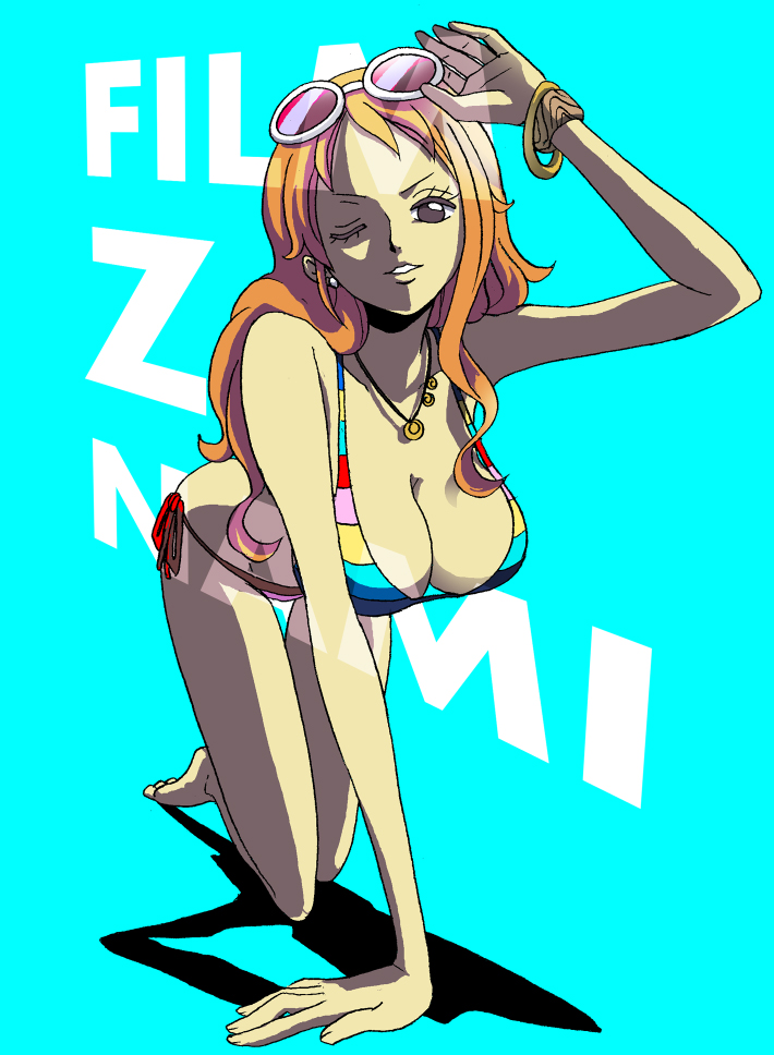 nami (one piece and 1 more) drawn by kyakya