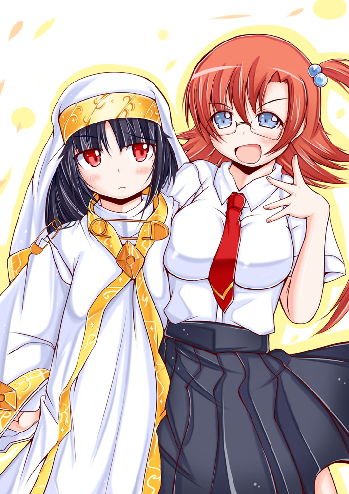 gokou ruri, index, kazakiri hyouka, and akagi sena (toaru majutsu no index and 2 more) drawn by mad_(hazukiken)