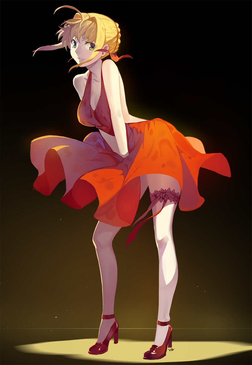 nero claudius and marilyn monroe (fate and 1 more) drawn by club3