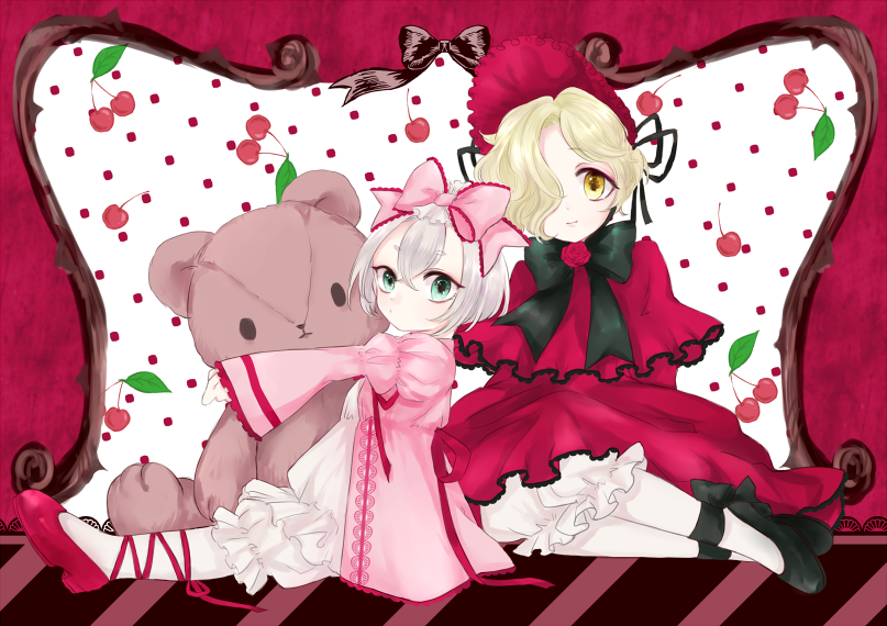 shinku, hinaichigo, hotarumaru, and gokotai (touken ranbu and 1 more) drawn by michelle_(ooo-anteat)