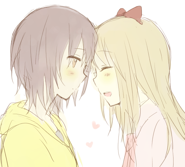toshinou kyouko and funami yui (yuruyuri) drawn by sakuranbo_remi