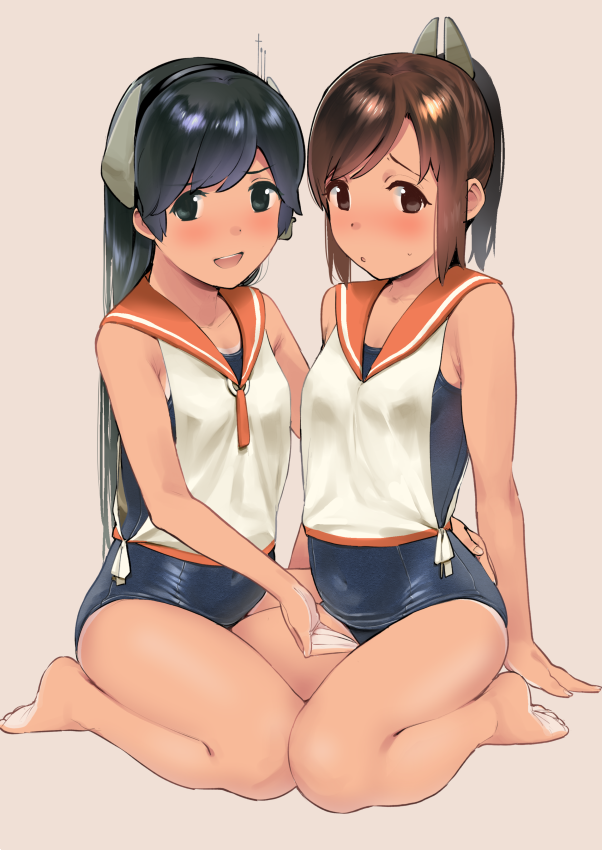 i-401 and i-400 (kantai collection) drawn by shiden_(sashimi_no_wife)