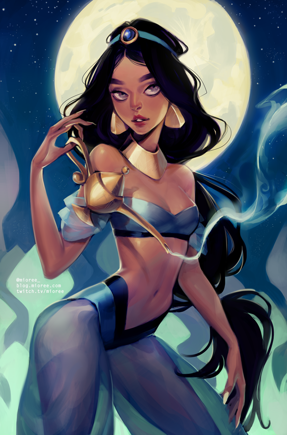 jasmine (aladdin) drawn by mioree
